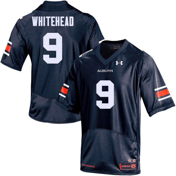 Auburn Tigers Men's Jermaine Whitehead #9 Navy Under Armour Stitched College NCAA Authentic Football Jersey RYM6674TV